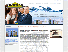 Tablet Screenshot of bannerlabs.com